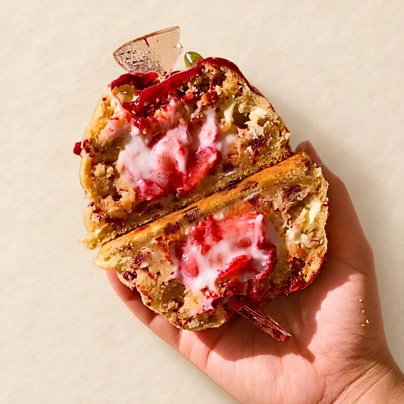 Strawberries and Cream Cookies