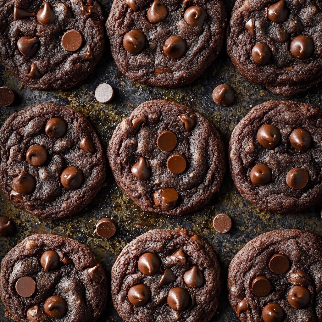 Double Chocolate Chip Cookies Recipe - featured image