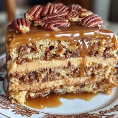 Caramel Pecan Cake Recipe PDF